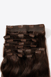 20" 200g #2 Clip-in Hair Extensions Human Virgin Hair - Shah S. Sahota